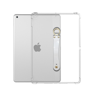 适用iPadmini5 7.9英寸手持保护套 iPadmini第五代气囊手腕带软壳A2125软胶壳 苹果平板7.9透明轻薄防摔A2126