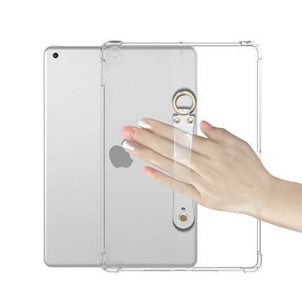 适用iPad6代9.7英寸手持保护套 iPad5代气囊手腕带软壳A1893软胶壳 18苹果平板9.7寸透明轻薄防摔A1954硅胶壳