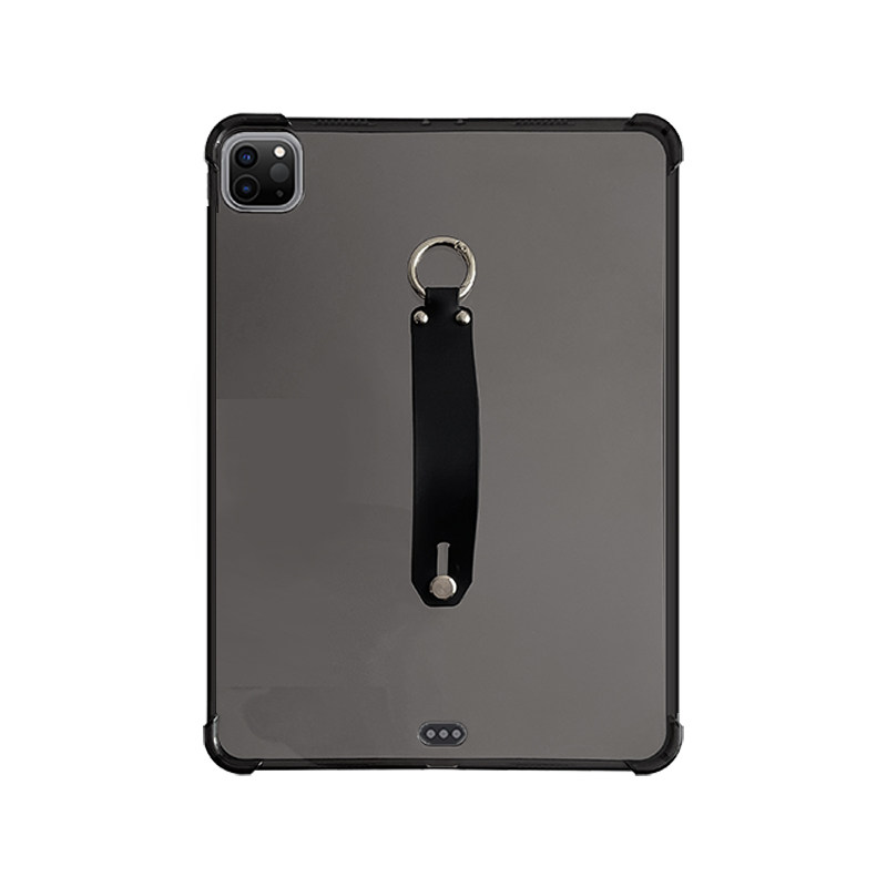 适用2025iPad Pro11防摔壳手持M5 11英寸手持防摔透黑壳 苹果Pro11平板手持iPad11轻薄气囊软壳简约M5手腕带