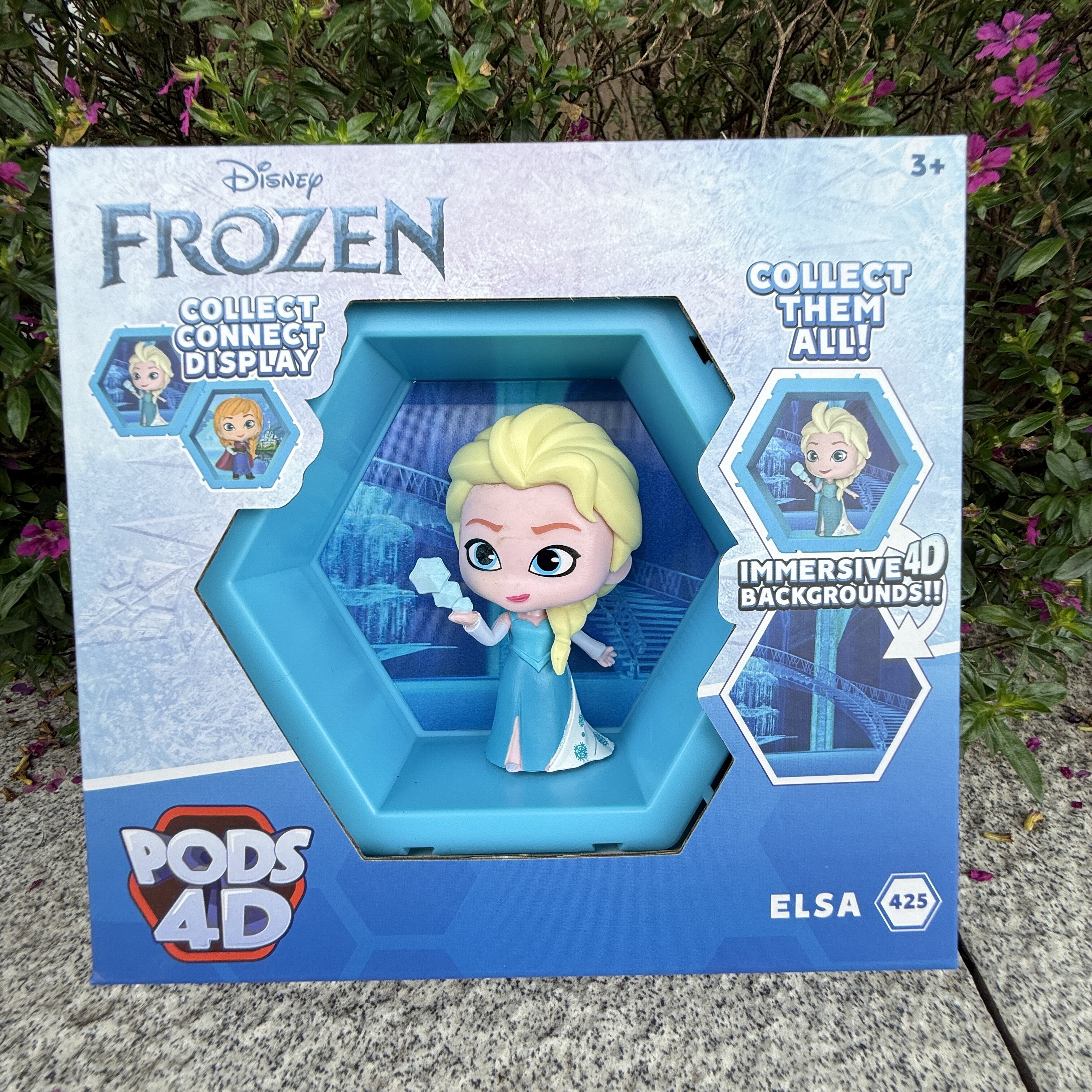 冰雪奇缘爱莎公主艾莎4D立体盒装手办忍者神龟wow pods 4D蜘蛛侠