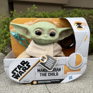 Hasbro星球大战曼达洛人尤达宝宝Grogu发声版配件手办人偶毛绒