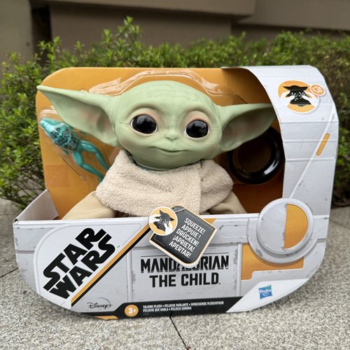 Hasbro星球大战曼达洛人尤达宝宝Grogu发声版配件手办人偶毛绒