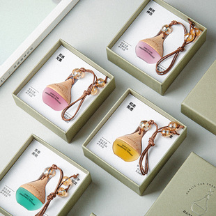 奥迪丝蒜头汽车香薰吊坠车载香水礼盒室内家用香氛房间衣橱除味