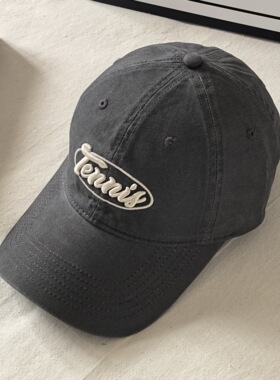 2026新款字母刺绣棒球帽子女大头围显脸小休闲百搭素颜遮阳鸭舌帽