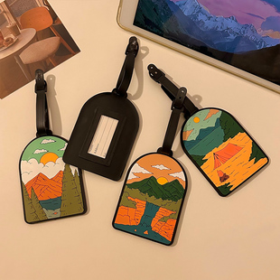 ins旅行登机行李牌背包托运挂牌防丢失标识牌旅行箱标签吊牌挂件