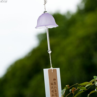 日式新款夏日花萼玻璃风铃