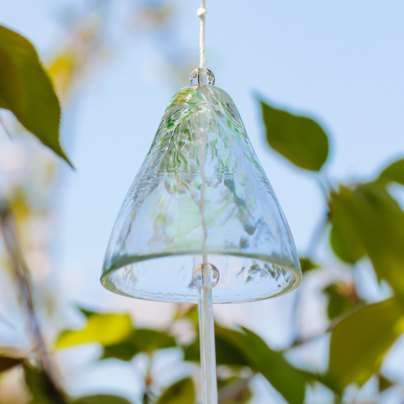 彩色玻璃风铃可定制祝福语