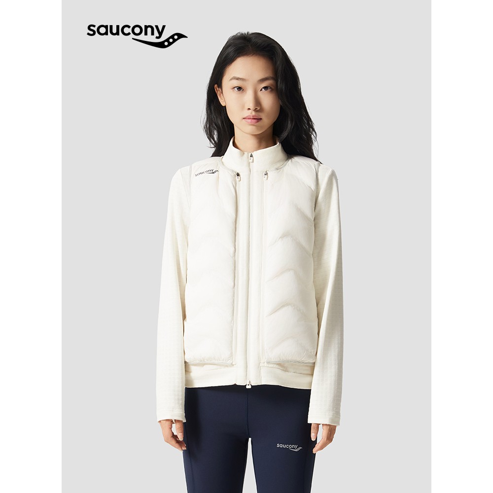 Saucony索康尼女子休闲百搭防风保暖轻盈透气运动通勤三合一外套