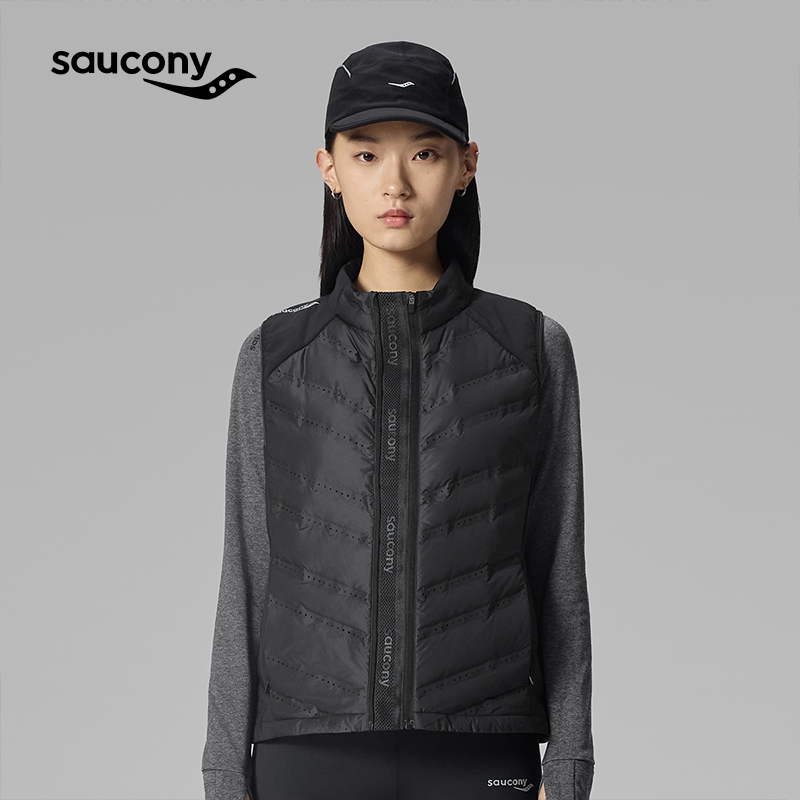 Saucony女运动户外休闲羽绒马甲