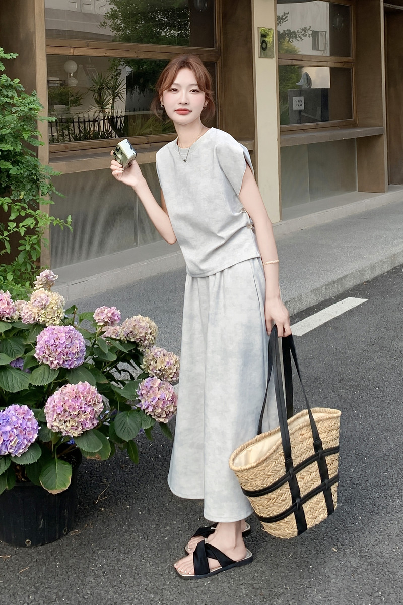 2026夏季新款时尚气质学院风韩版百搭卫衣套装269-9159-P145-K218,女装套装/套裙,2B235