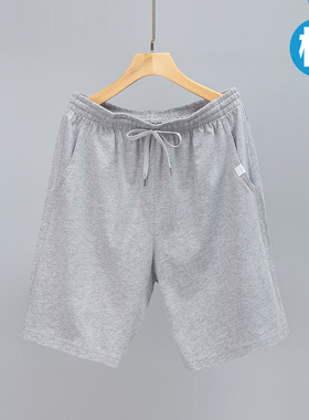 男士睡裤短裤纯棉家居裤夏季薄款宽松大码五分休闲中裤睡觉居家裤