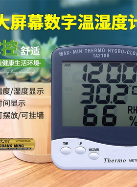 TA-218B电子温湿度计表家居室内婴儿房家用温度表大棚车间办公室