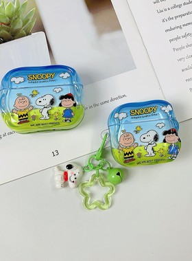 动漫可爱史努比查理适用airpods4保护壳airpods pro3保护套新款苹果耳机保护壳airpods pro2代耳机套女款卡通
