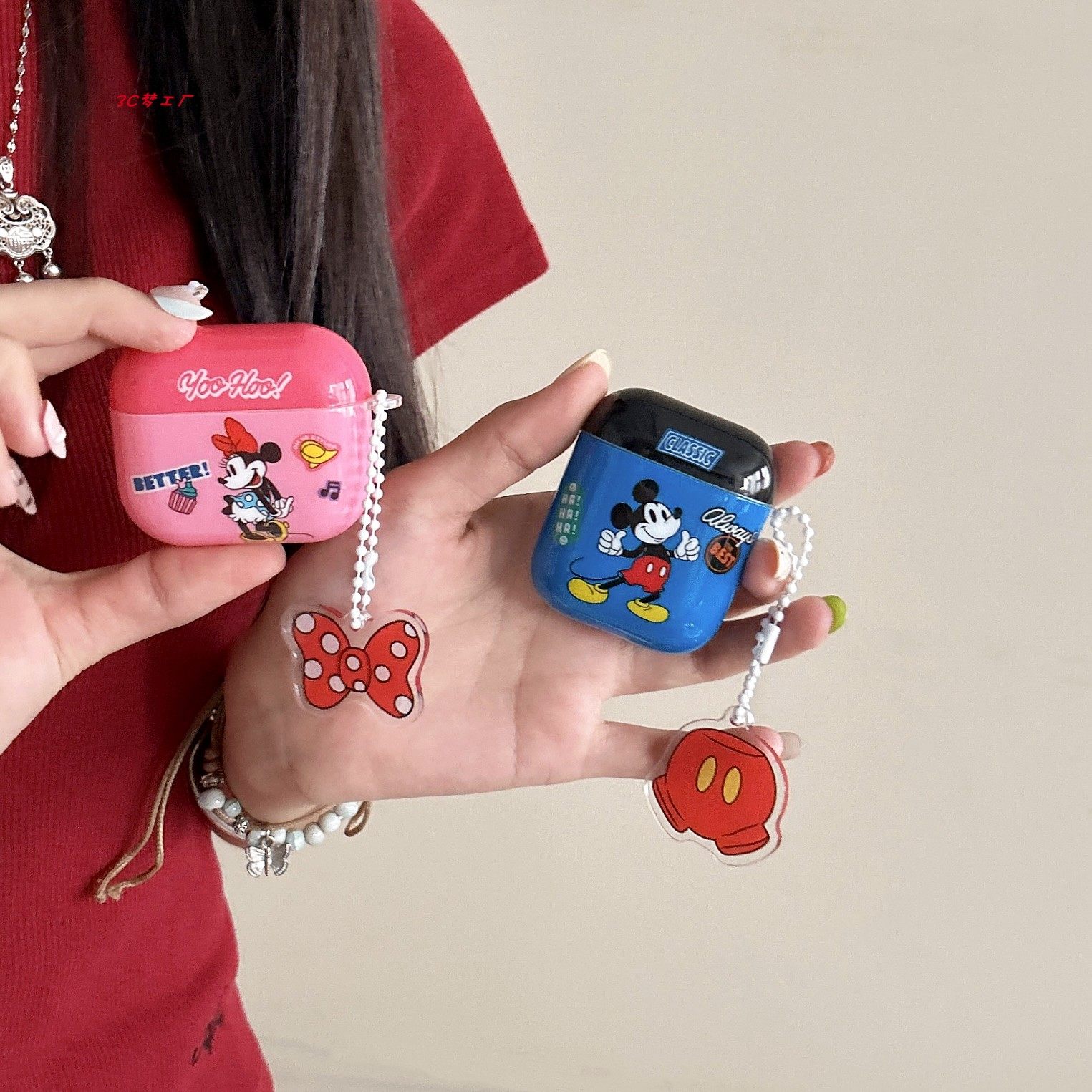 可爱米奇米妮适用AirPods4保护套新款iPod苹果耳机壳情侣AirPods3/2代无线蓝牙airpods pro2/3代软防摔保护壳,3C数码配件,耳机保护套,淘宝优惠券,粉丝福利购,淘宝优惠卷