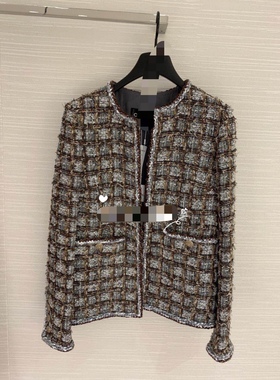 WAN.W工作室 手缝定制森林系列羊毛粗花呢经典小香风外套女男名媛