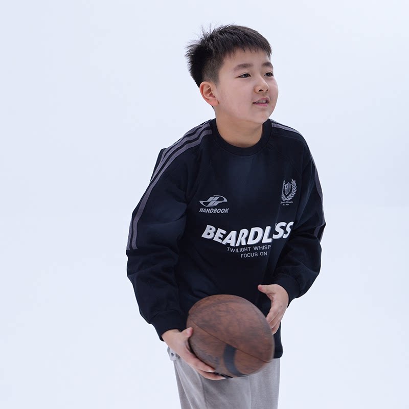 胖童中大童卫衣儿童薄款上衣男童女童大码加肥上衣长袖t恤 54056