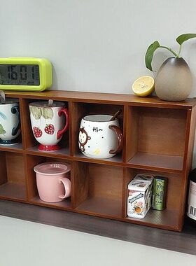 美式乡村欧式复古客厅木置物收纳格壁饰 咖啡馆店铺家居墙面装饰