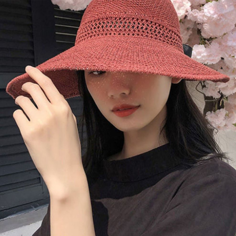 遮阳帽女空时尚可折叠防晒