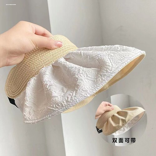 双面遮阳帽防晒紫外线夏季