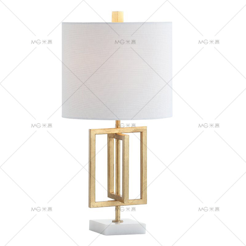 设计师亚麻布样板房台灯创意