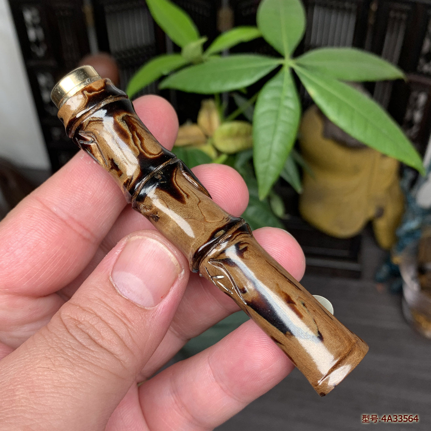 海柳烟嘴雕刻竹节粗中细一体三用无需加转换头循环过滤器男士礼品