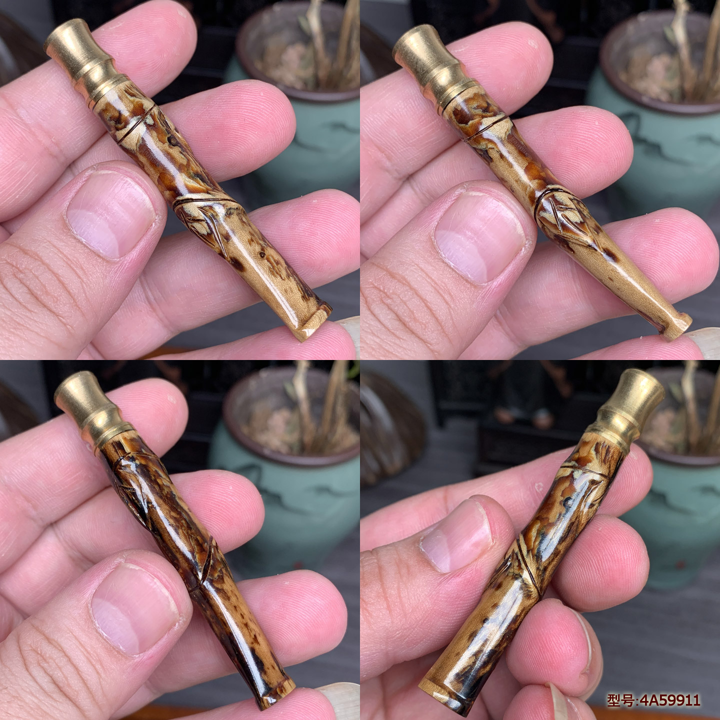 天然保真正品海柳烟嘴烟咀男女同款粗中细烟通用竹节型循环过滤器