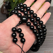 天然保真海柳手串手链情侣项链腰链珠民族风圆珠1.2cm满血纹108颗