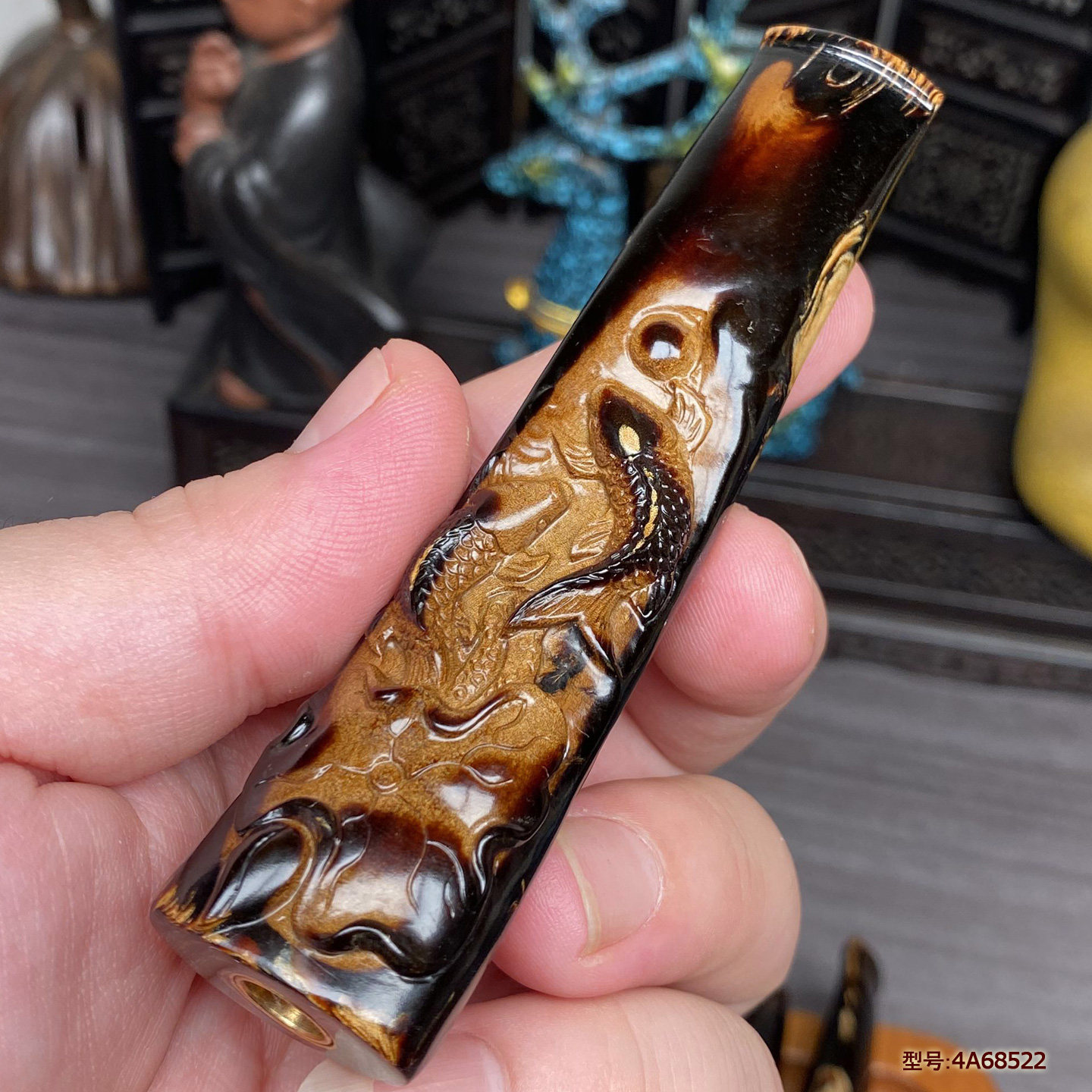 天然保真海柳烟嘴莲花鲤鱼