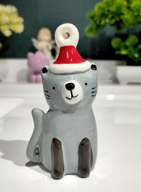 新品陶瓷小猫摆件高度11.5/非偏满23包邮部分瑕