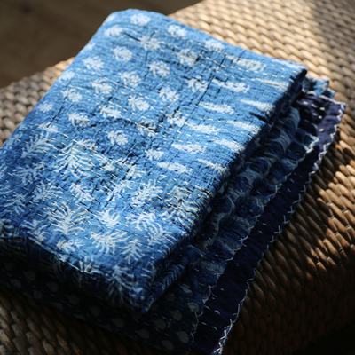 两个季节 | 印度手工拼接艺术棉布 床盖/沙发巾/壁挂/桌布/多用款