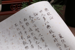 俞和临王羲之小楷乐毅论毛笔描红字帖初学练习描字帖宣纸半生熟