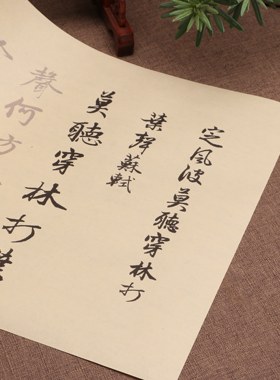 赵孟頫集字行书定风波莫听穿林打叶声毛笔描红字帖书纸初学临摹贴