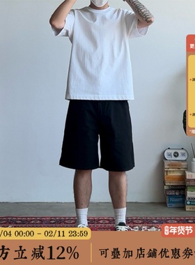 BBCN STORE夏季三色美式高街baggy宽松五分休闲男女直筒阔腿短裤