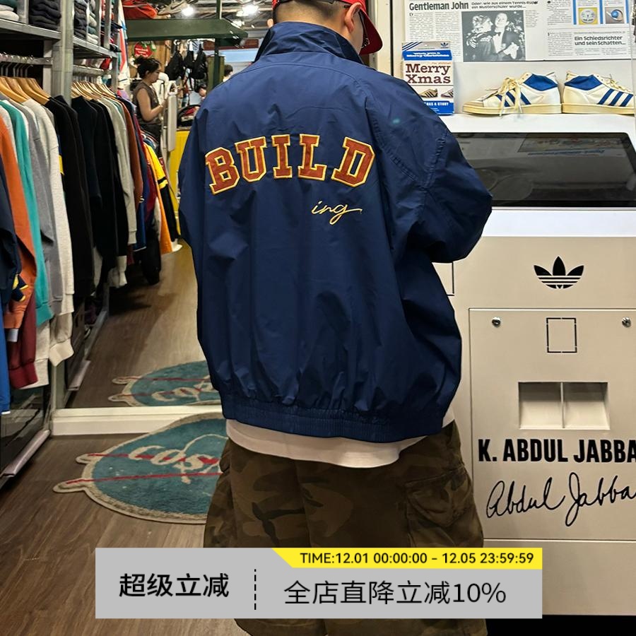 美式复古贴布刺绣飞行员教练外套