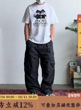 BBCN STORE美式复古户外伞兵裤休闲裤大口袋宽松休闲百搭长裤