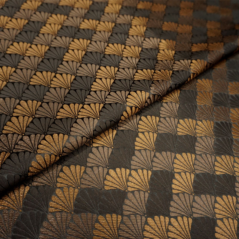 松叶小纹扇贝壳和风织锦缎