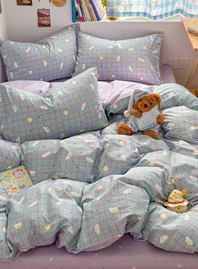 100%纯棉印花被套单件150x200x230全棉单独被罩220x240cm单人被单