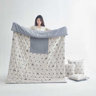 四季通用抱枕被子两用车载靠垫办公室午休枕头二合一空调夏被卡通