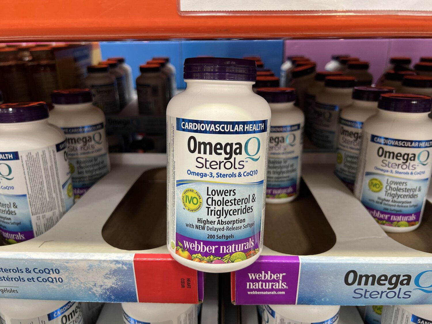 现货加拿大webber伟博鱼油Omega-3&CoQ10辅酶Q10胶囊护心脏200粒