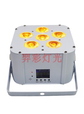 2019无线遥控WIFI电帕灯 6颗18W RGBWAUV 6in1LED舞台灯光设备