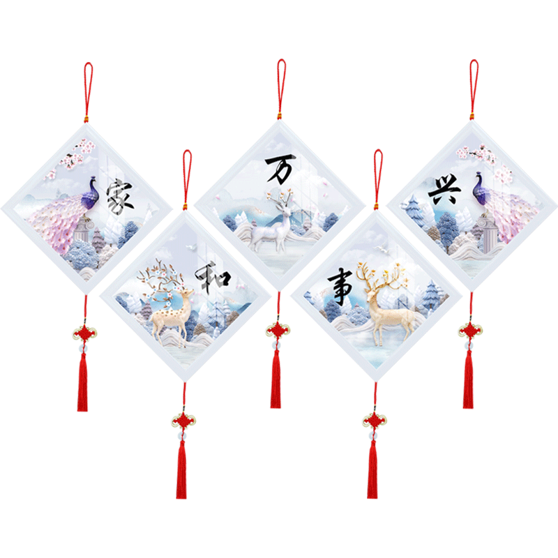 钻石画带框免装裱-送五个框