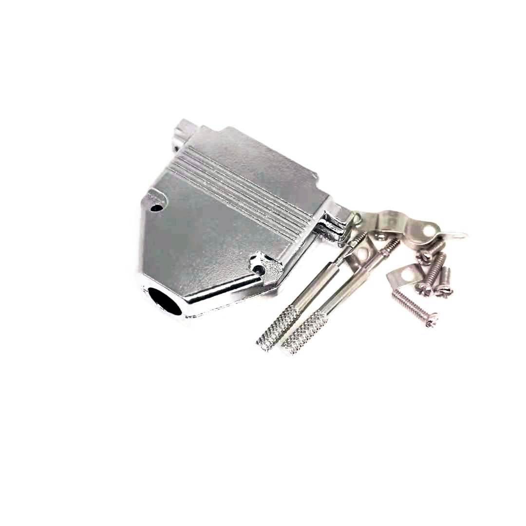 DB25/HDB44/9W4/5W5金属装配壳 配长螺杆+金属线夹 db25金属外壳