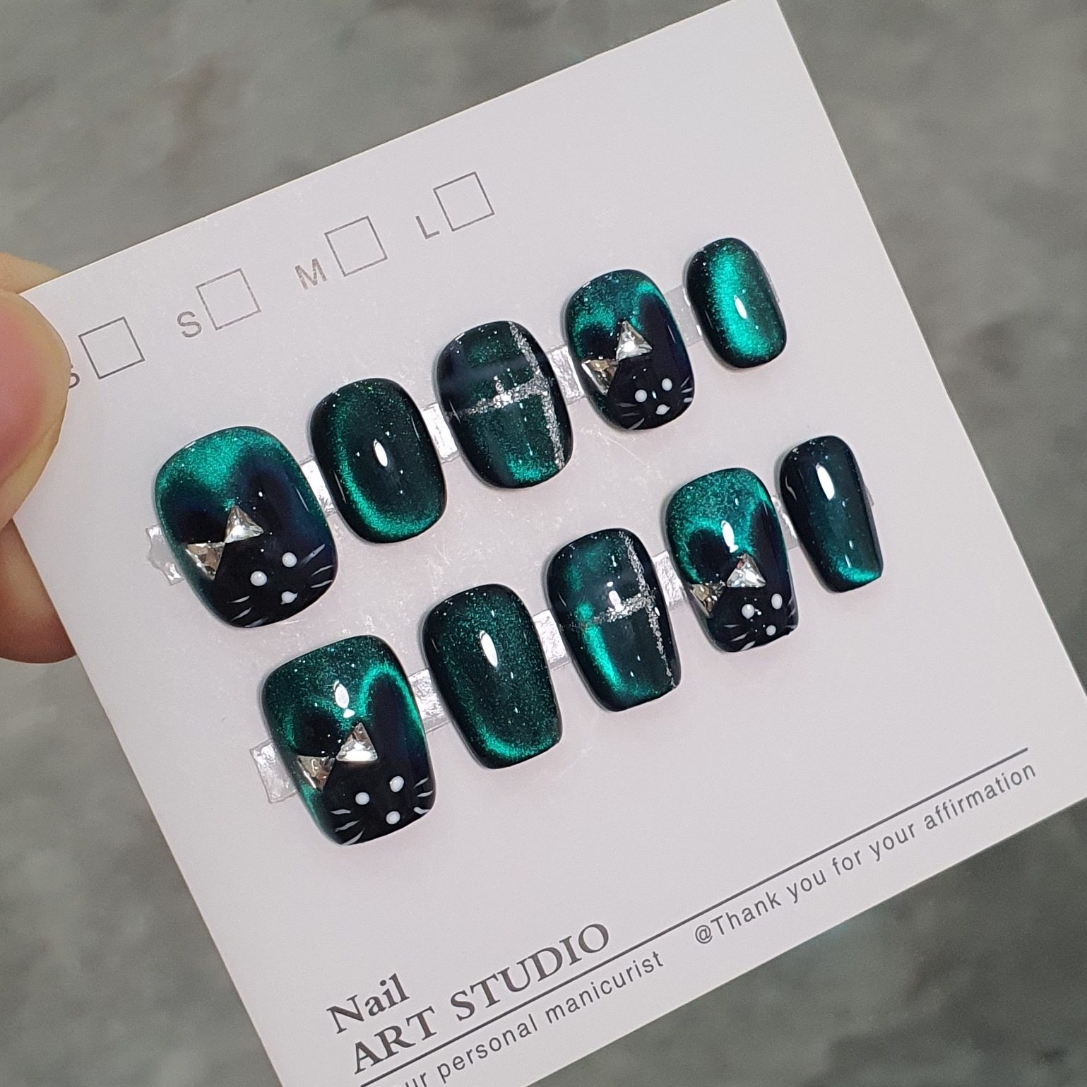 猫眼兔 甜酷风手工美甲高级变色追光猫眼美甲贴,彩妆/香水/美妆工具,穿戴甲/甲片,淘宝优惠券,粉丝福利购,淘宝优惠卷