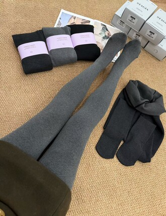 25秋冬韩版st加绒加厚灰色保暖400g平纹打底袜女修身弹力连裤袜子
