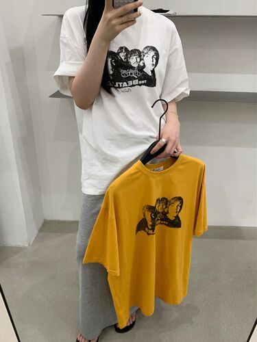 26春夏韩版insist摇滚乐队人物图案宽松短袖T恤女休闲百搭上衣tee