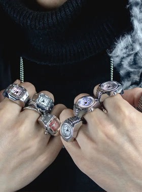 可佩戴戒指表小众迷你戒指手指表