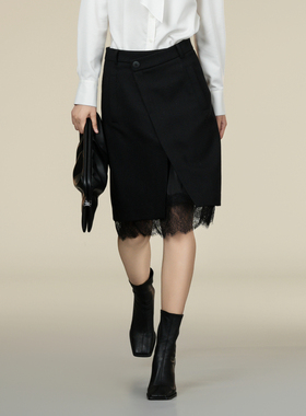 XG雪歌绵羊毛半身裙XK403019A390