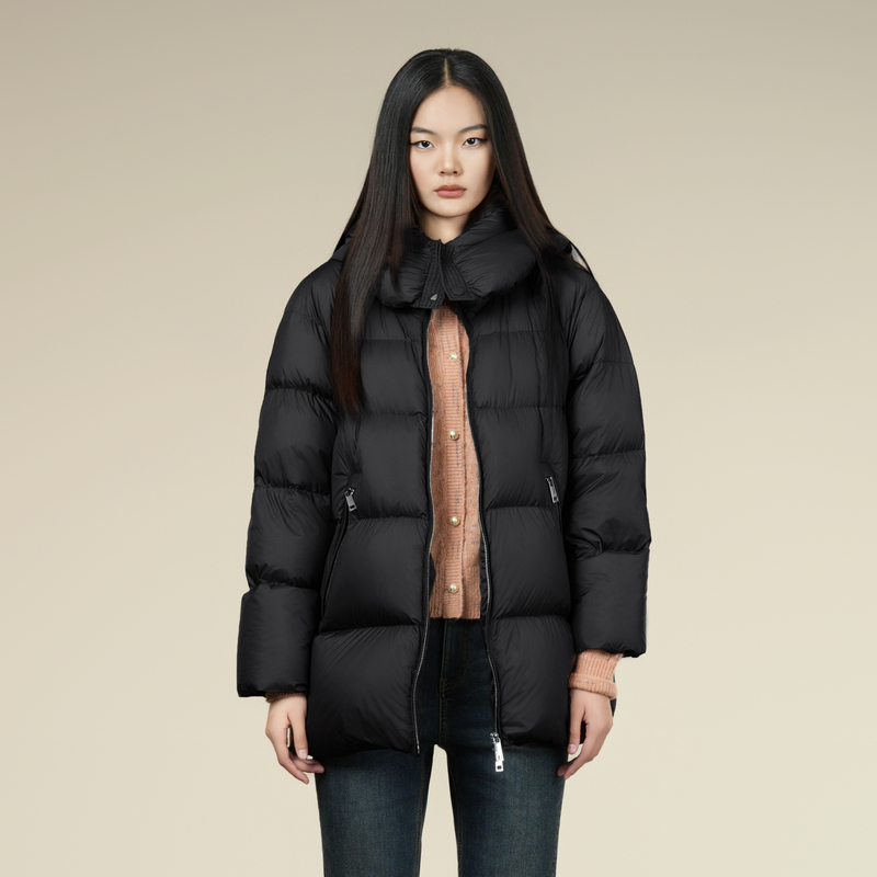 少库存 XG雪歌鹅绒羽绒服XK406008A390