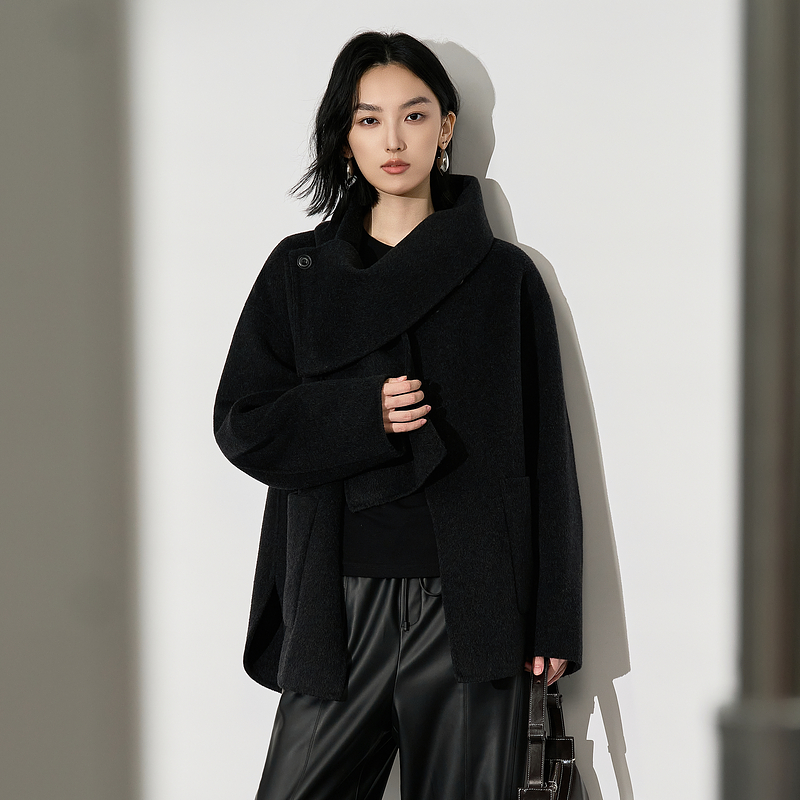 XG雪歌绵羊毛呢大衣XL410651A890