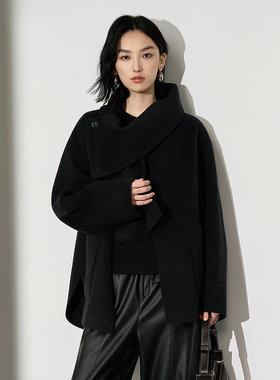 XG雪歌绵羊毛呢大衣XL410651A890